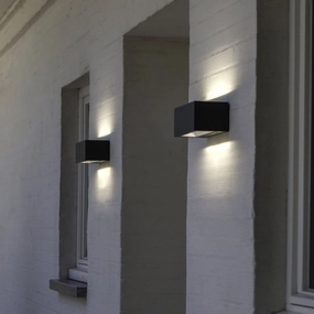 CGC HAILEY Dark Grey Small Rectangular 4K Light LED Wall LightWeatherproof outdoor lighting