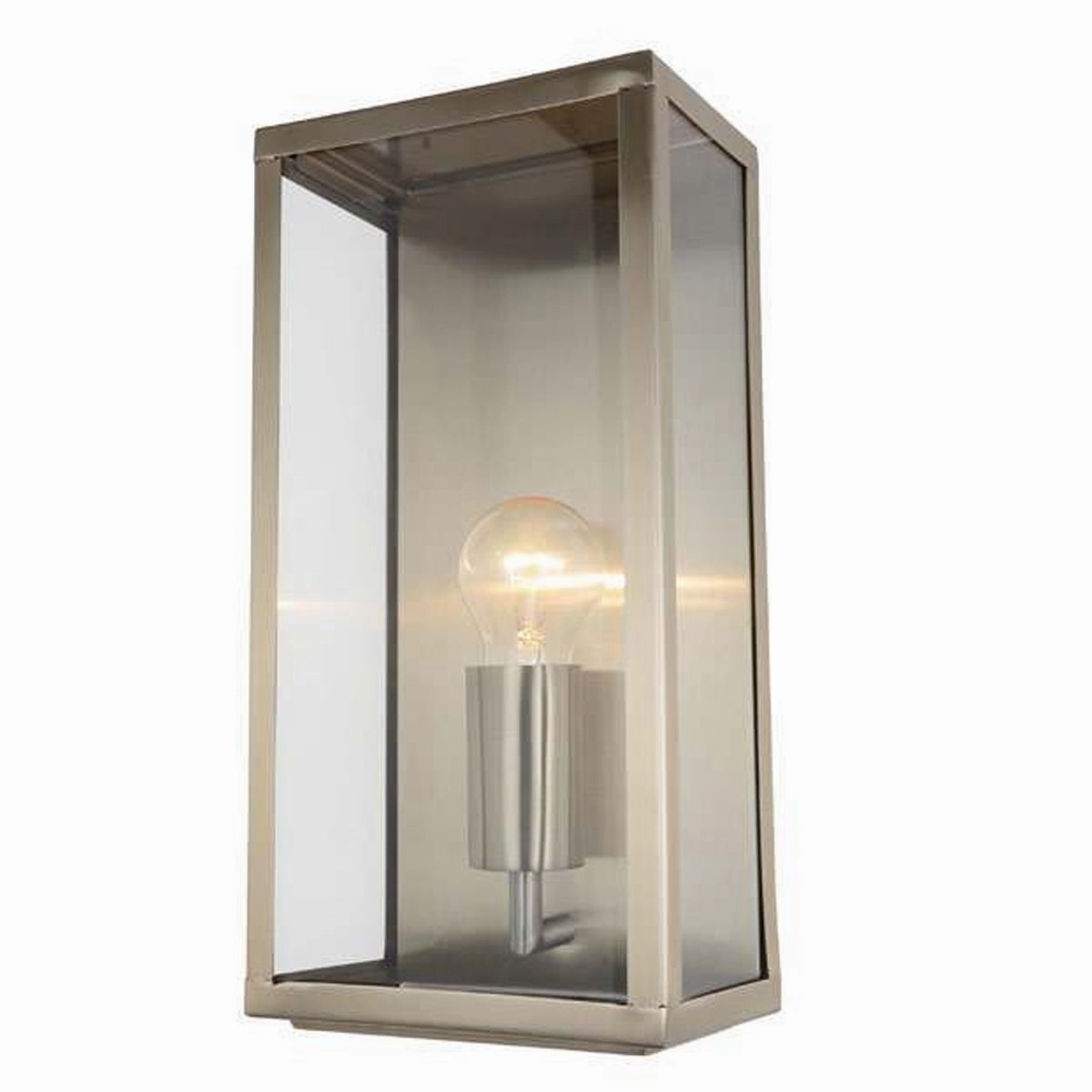CGC IRENE Silver/Grey Industrial Box Outdoor Wall LightWeatherproof outdoor lighting