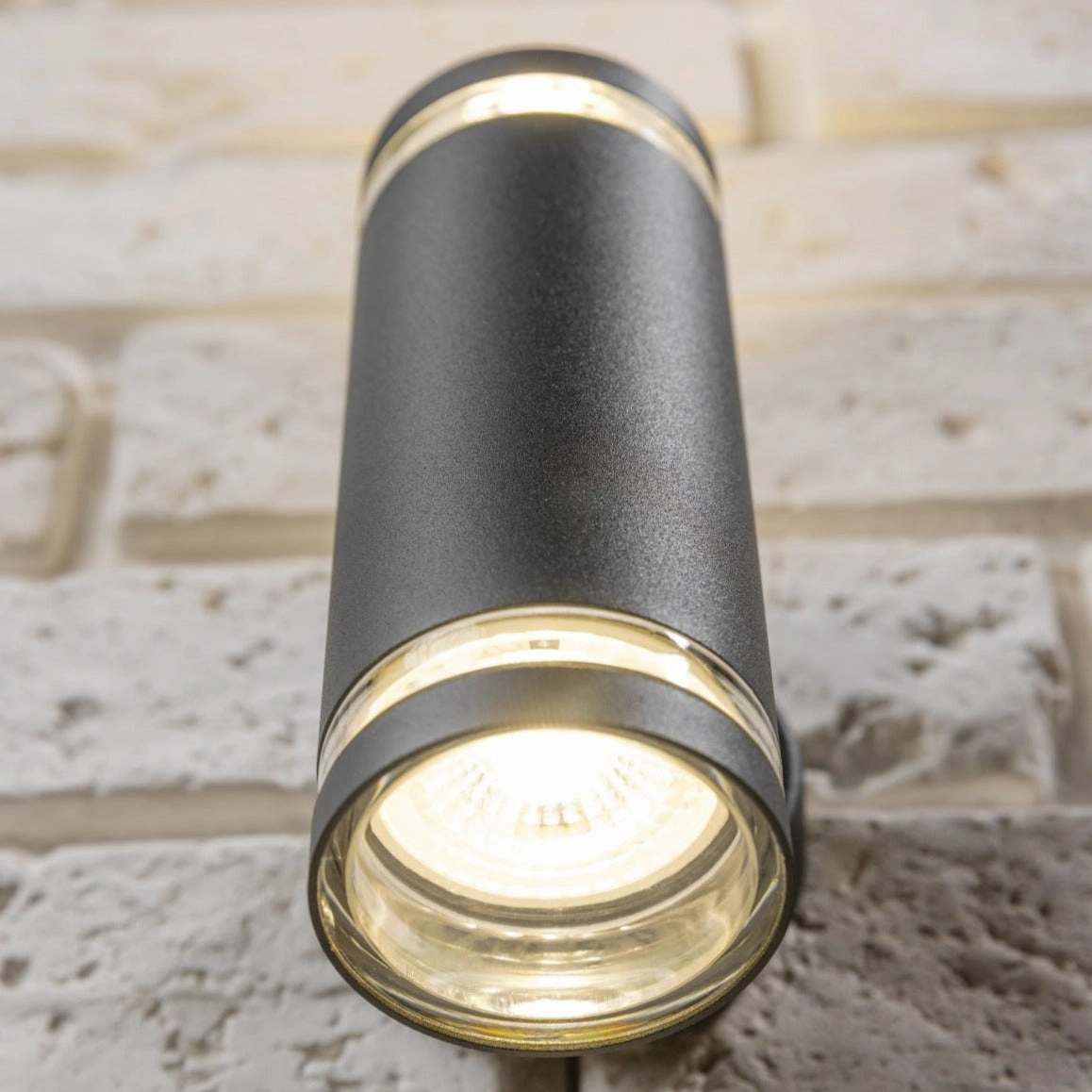 CGC JENNIFER Dark Grey Outdoor Up and Down Cylinder Wall Light