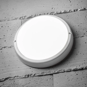 CGC KODO White Round LED Mini Bulkhead Wall Ceiling Light 8W IP54 4000k 720lmOutdoor wall sconces with motion sensor