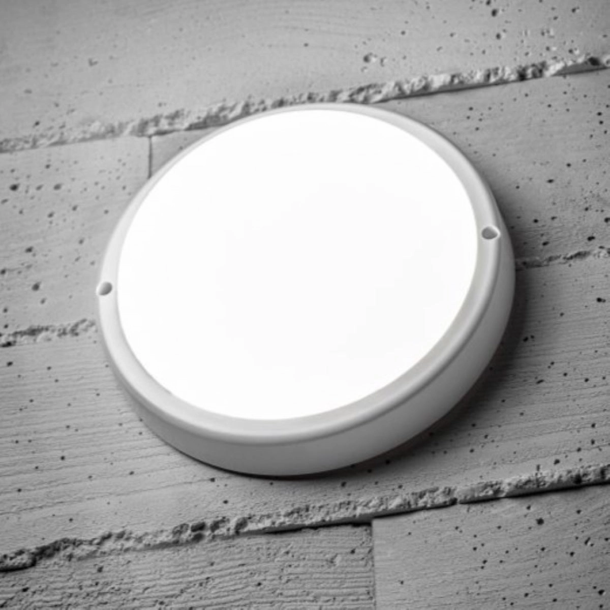 CGC KODO White Round LED Mini Bulkhead Wall Ceiling Light 8W IP54 4000k 720lmOutdoor wall sconces with motion sensor