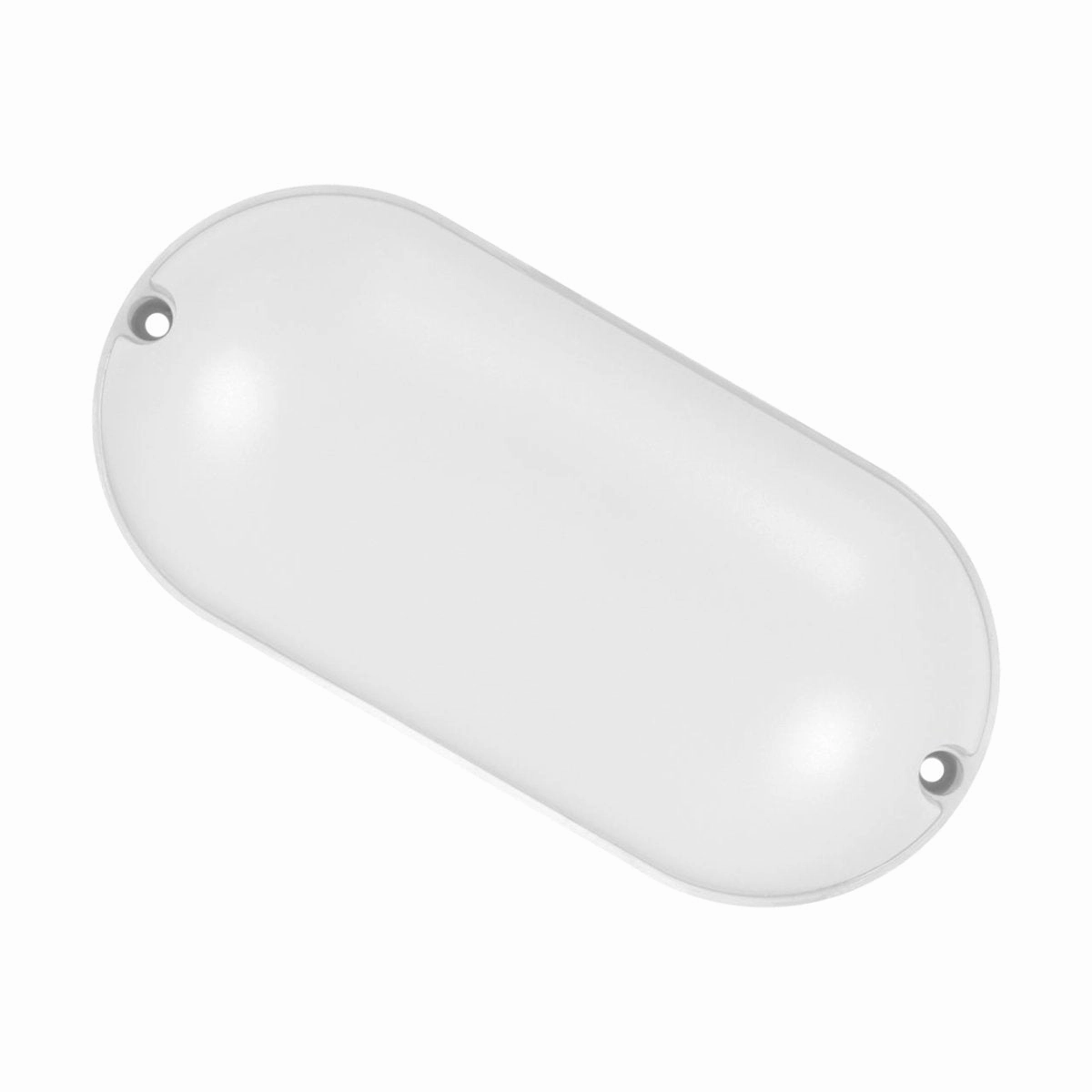 CGC LEAH White Opal Oval Outdoor Bulkhead 9W