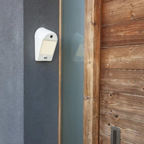 CGC LINDA White CCTV Door Camera & Integrated Wall LightWeatherproof outdoor lighting
