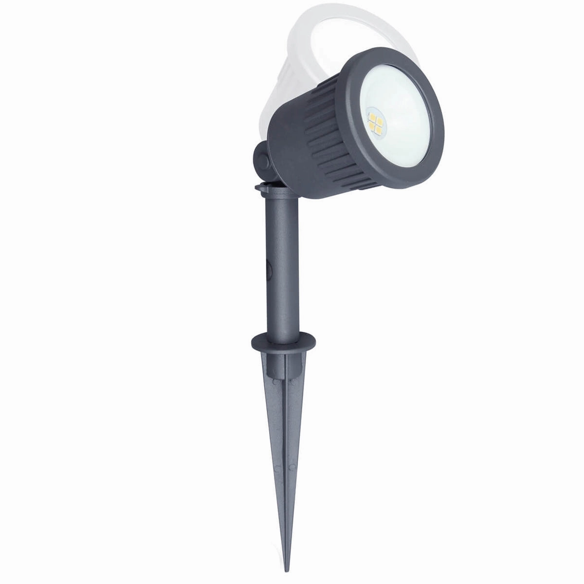CGC LOGAN Dark Grey Outdoor Garden Spike LED Light