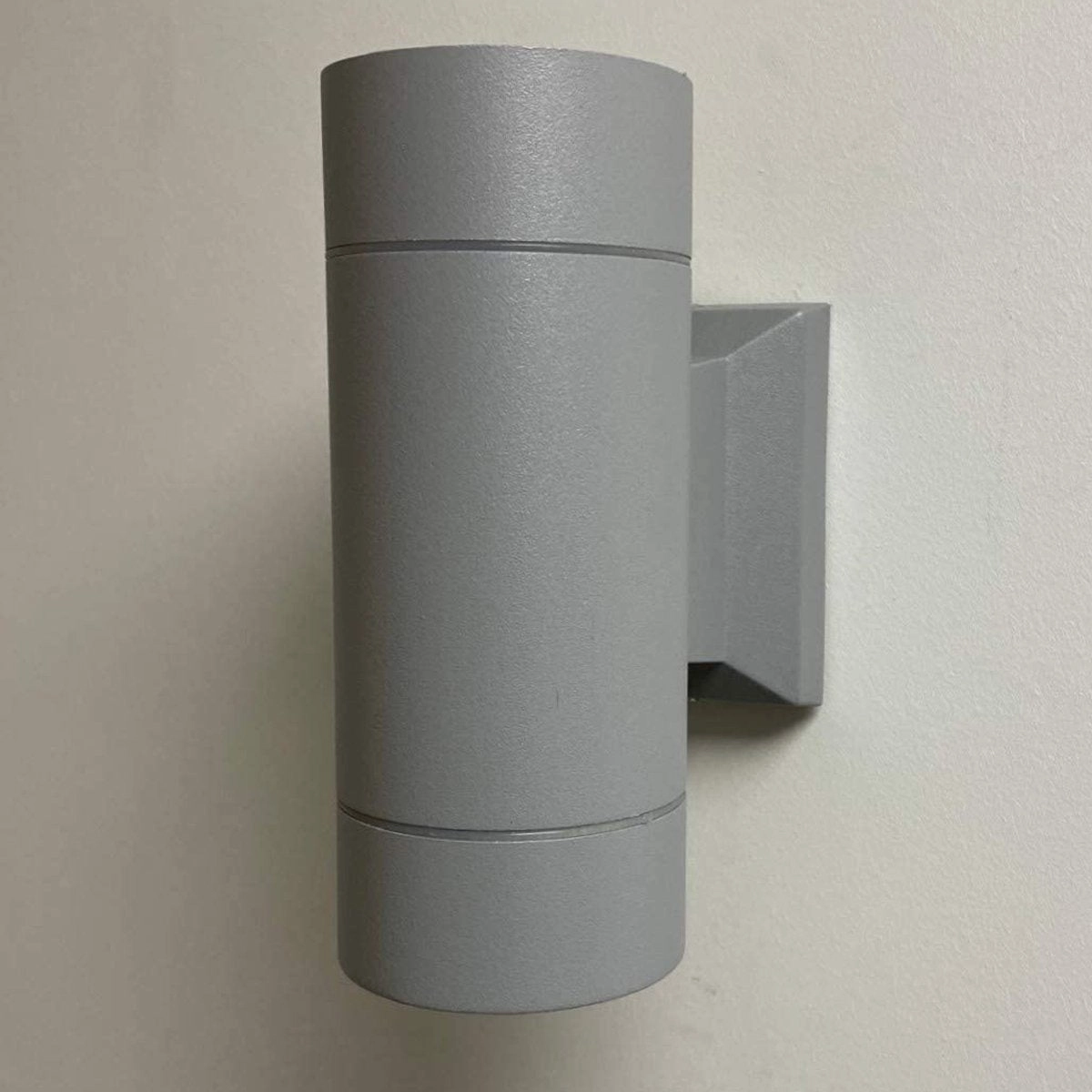 CGC LUAN Matte Grey Large Double Bulb Outdoor Cylinder Wall LightOutdoor wall sconces with motion sensor