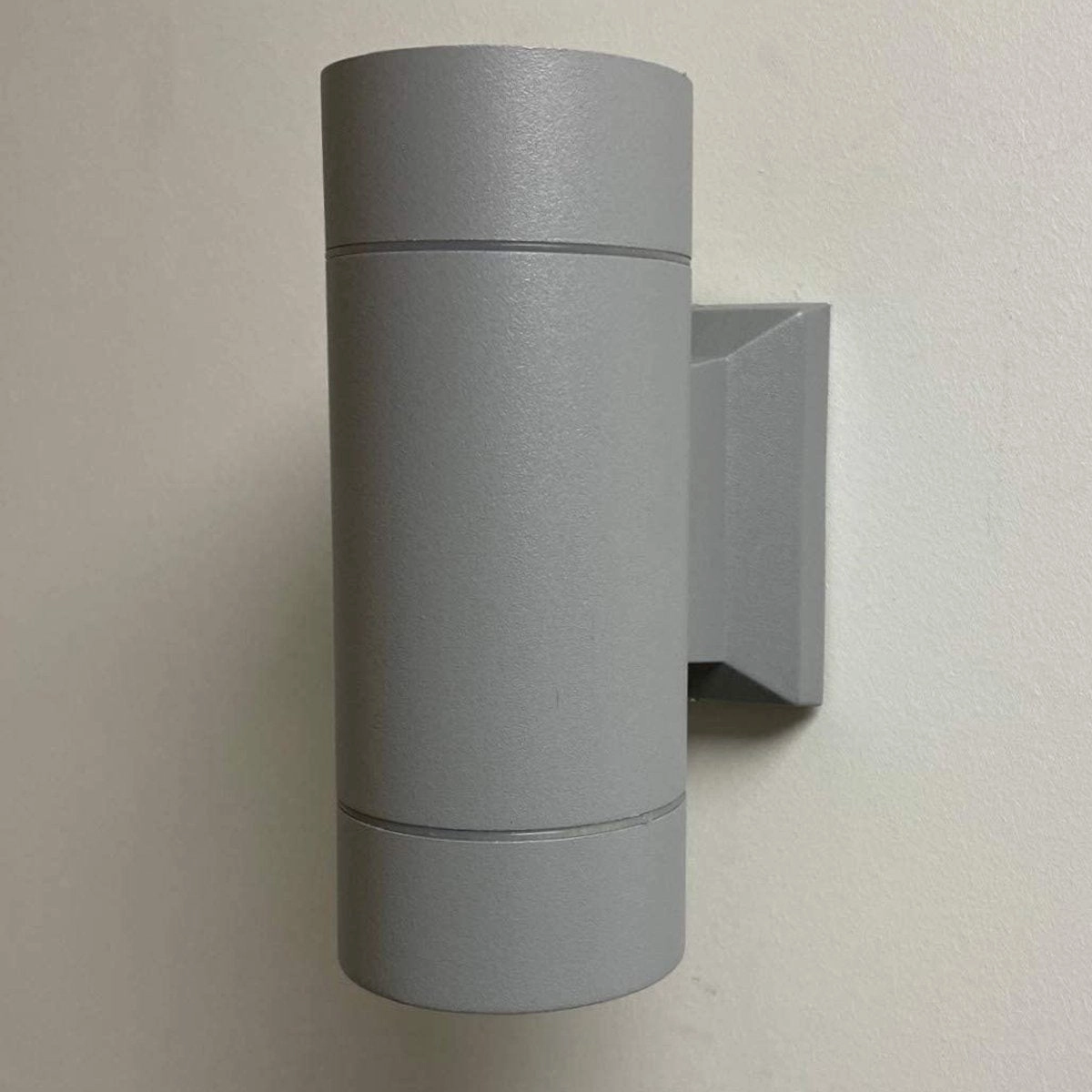 CGC LUAN Matte Grey Large Double Bulb Outdoor Cylinder Wall LightWeatherproof outdoor lighting