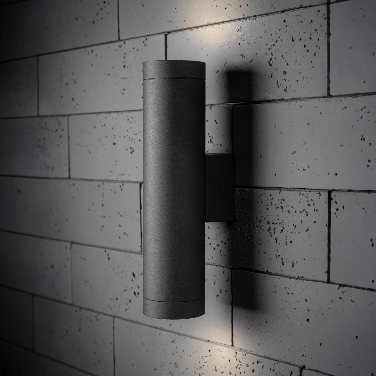 CGC LUCAS Dark Grey Anthracite Extra Long GU10 Double Up and Down Outdoor Wall Light Spotlight IP44 AluminiumWeatherproof outdoor lighting