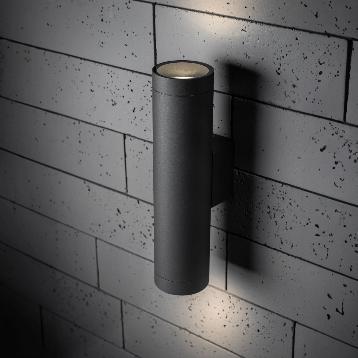 CGC LUCAS Dark Grey Anthracite Extra Long GU10 Double Up and Down Outdoor Wall Light Spotlight IP44 Aluminium
