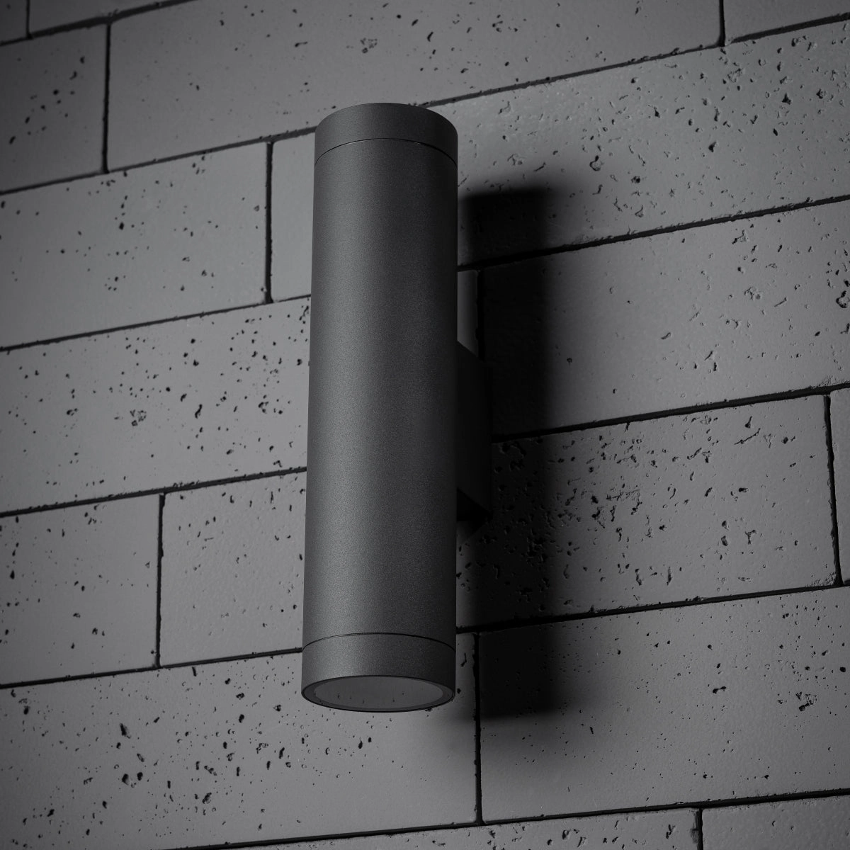 CGC LUCAS Dark Grey Anthracite Extra Long GU10 Double Up and Down Outdoor Wall Light Spotlight IP44 Aluminium
