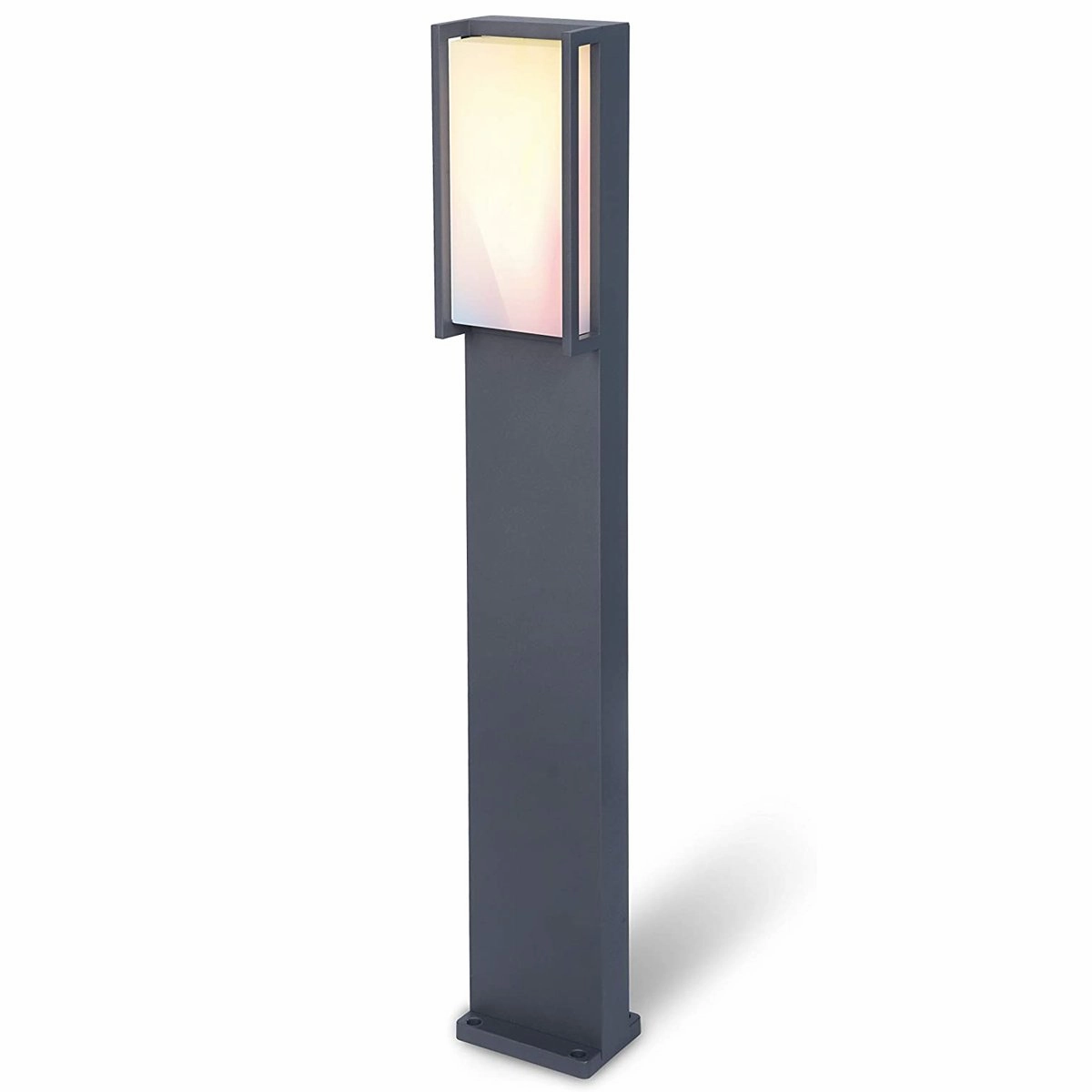 CGC MARLA Dark Grey RGB Rectangular LED Post Light