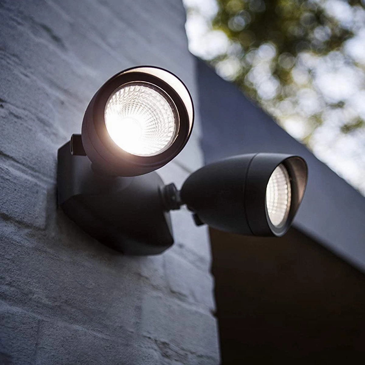 CGC MARTHA Black Double LED Outdoor FloodlightWeatherproof outdoor lighting