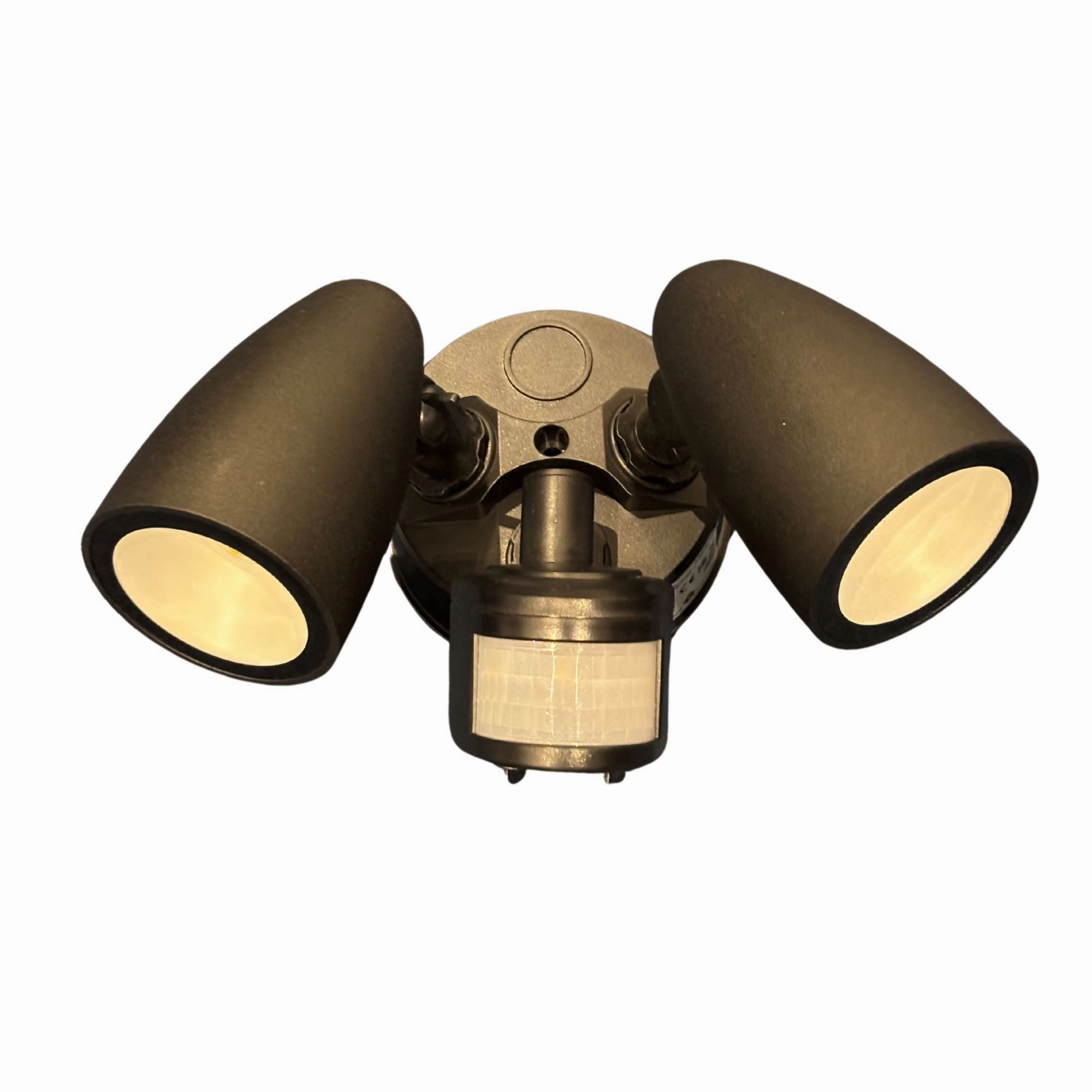 CGC MARTHA II Black Double Floodlight With Sensor LED Outdoor