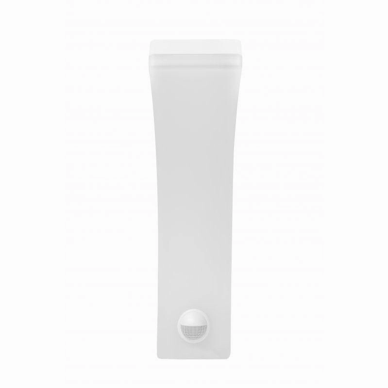 CGC MATEO White Curved LED Wall Light with PIR Motion Sensor Full Opal Front Diffuser
