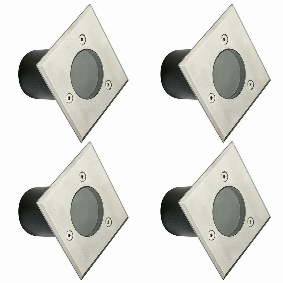CGC MYAH Four Square Small Stainless Steel Inground Or Decking LightsWeatherproof outdoor lighting