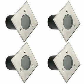 CGC MYAH Four Square Small Stainless Steel Inground Or Decking LightsWeatherproof outdoor lighting