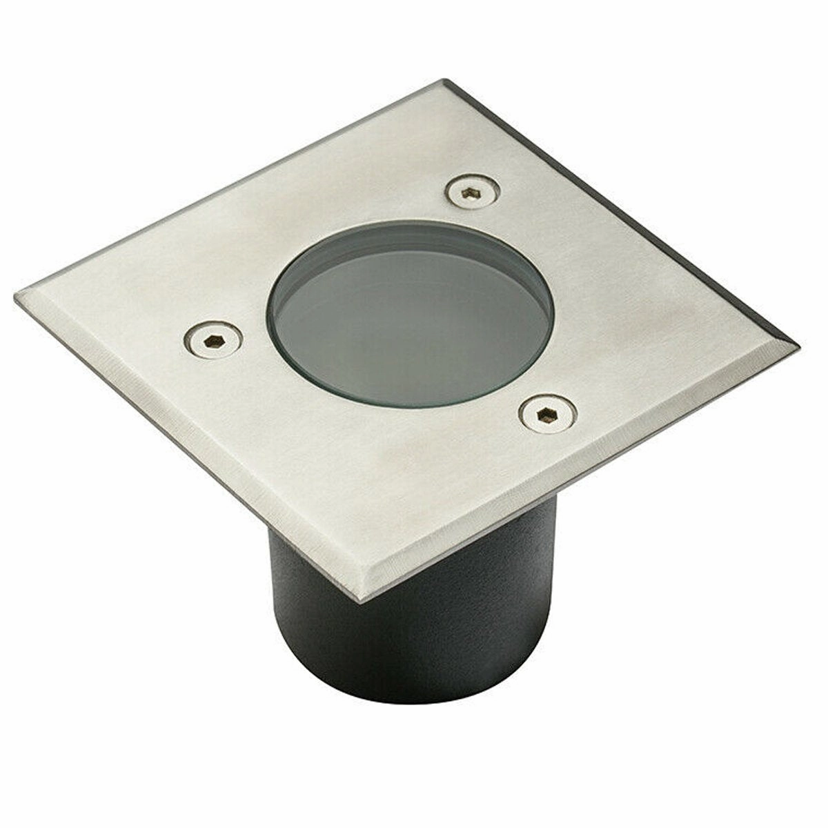 CGC MYAH Two Square Small With Bulbs Stainless Steel Inground Or Decking Lights