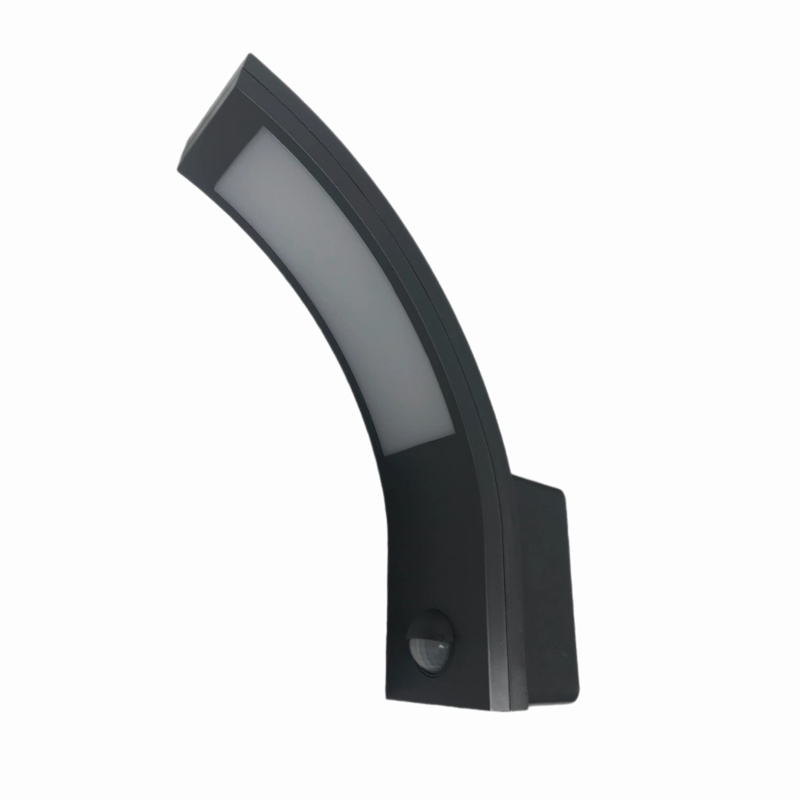 CGC PARIS Grey LED Curved Outdoor Wall Light With Motion Sensor