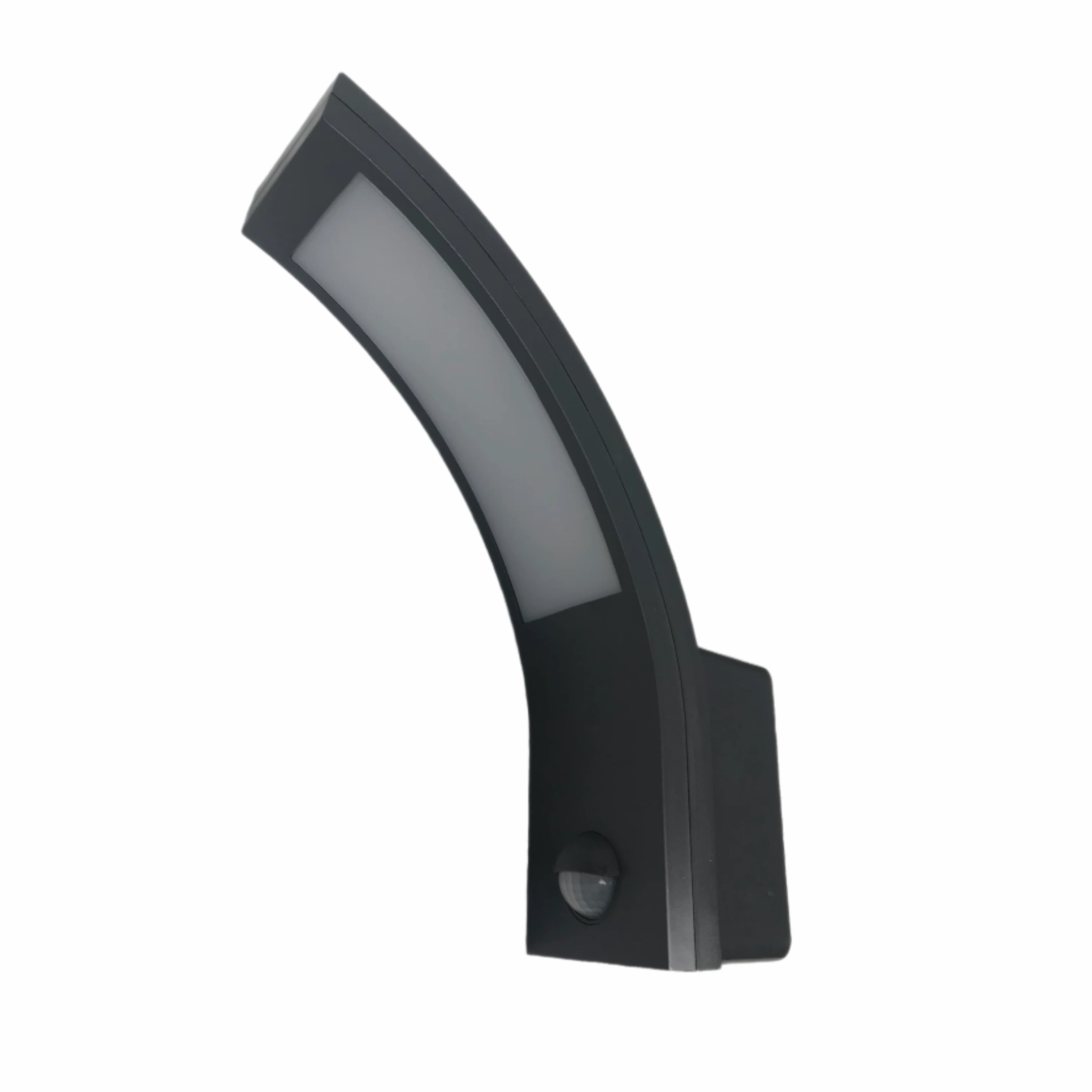 CGC PARIS Grey LED Curved Outdoor Wall Light With Motion Sensor