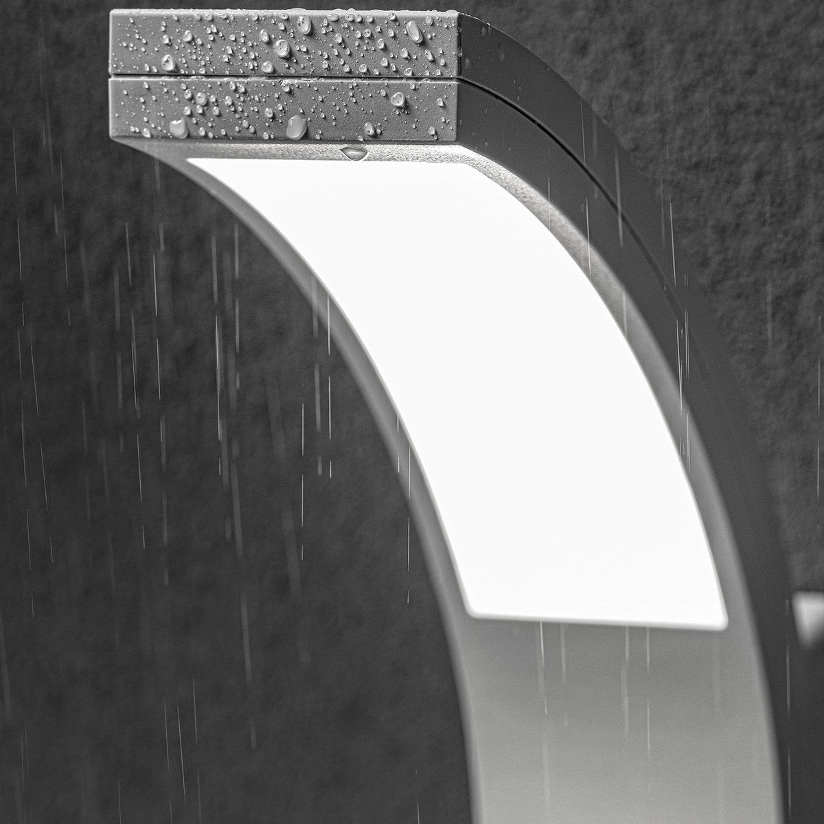CGC PARIS White LED Curved Outdoor Wall Light