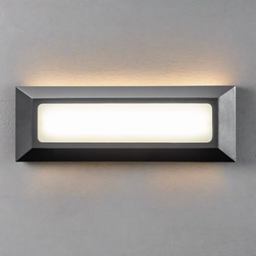 CGC REBECCA Dark Grey Slim LED Outdoor Rectangle Brick LightWeatherproof outdoor lighting
