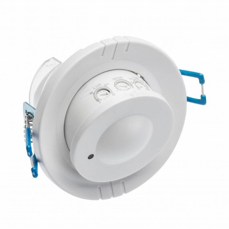 CGC Recessed Ceiling Microwave Motion Sensor White IP20 Adjustable Detection AngleWeatherproof outdoor lighting