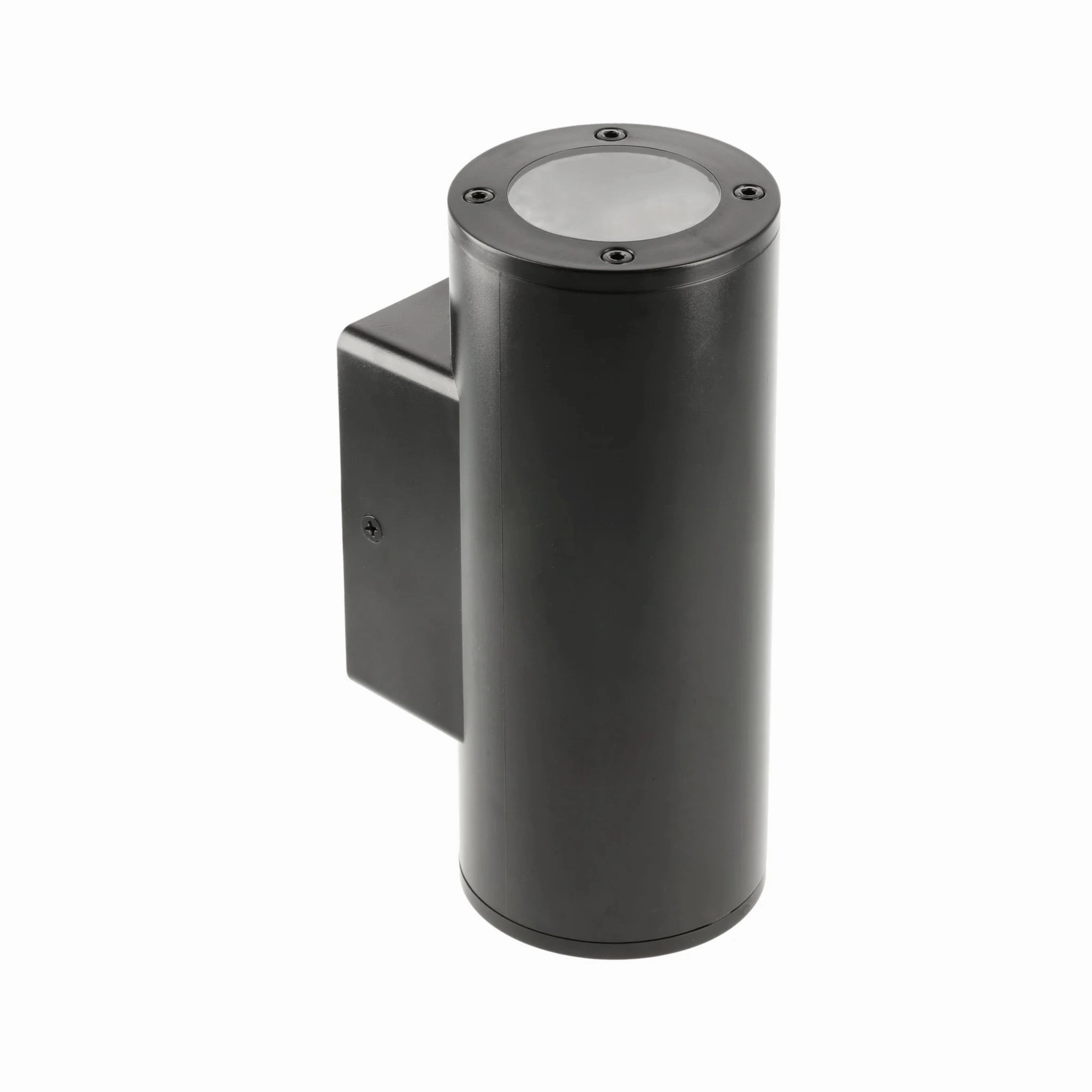 CGC SHERRI Black Cylinder Outdoor Up and Down Wall Light