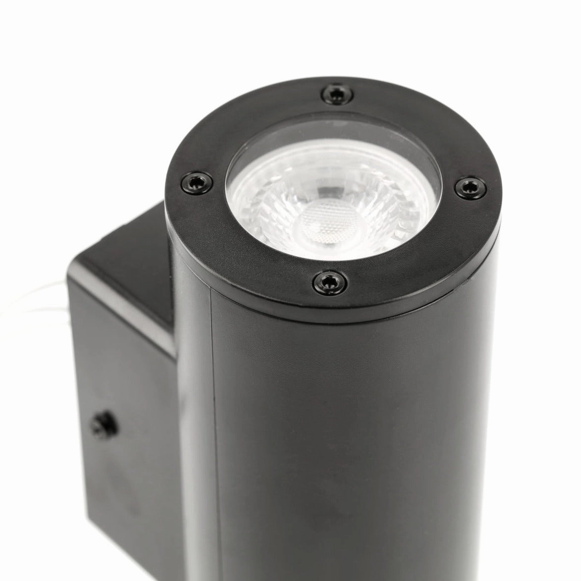 CGC SHERRI Black Cylinder Outdoor Up and Down Wall Light