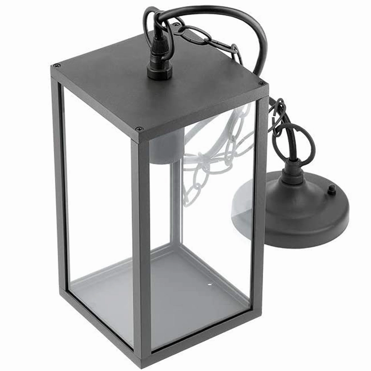 CGC SIENNA Black Hanging Outdoor Porch Lantern Ceiling Light