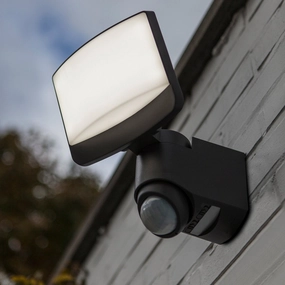 CGC SUNSHINE Grey Medium LED Flood Light With Motion SensorWeatherproof outdoor lighting