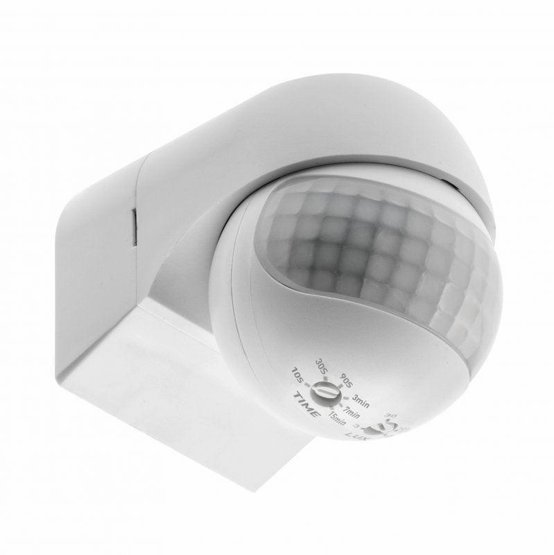 CGC Surface Mount Microwave Motion Sensor IP44 White Wall or Ceiling MountWeatherproof outdoor lighting