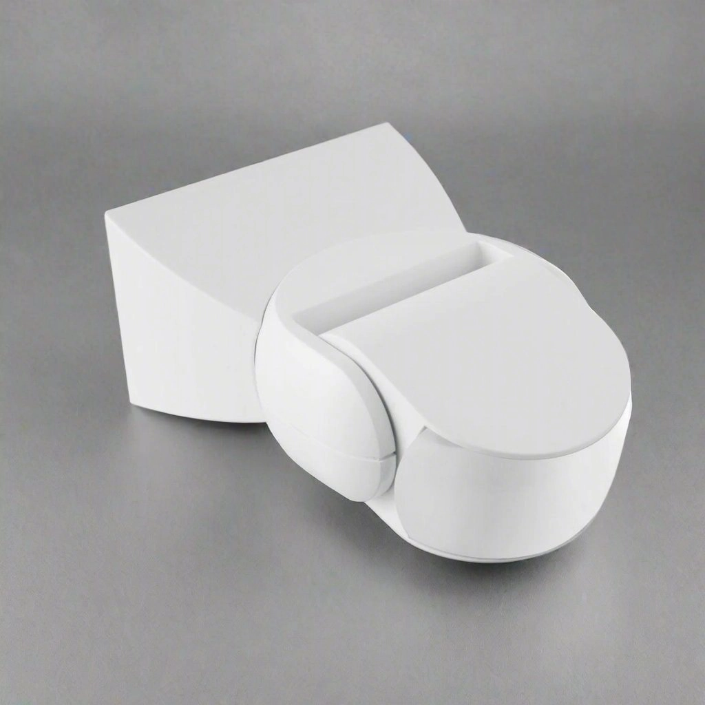 CGC Surface Mount Microwave Motion Sensor IP65 White Wall or Ceiling MountWeatherproof outdoor lighting