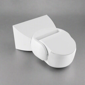 CGC Surface Mount Microwave Motion Sensor IP65 White Wall or Ceiling MountWeatherproof outdoor lighting