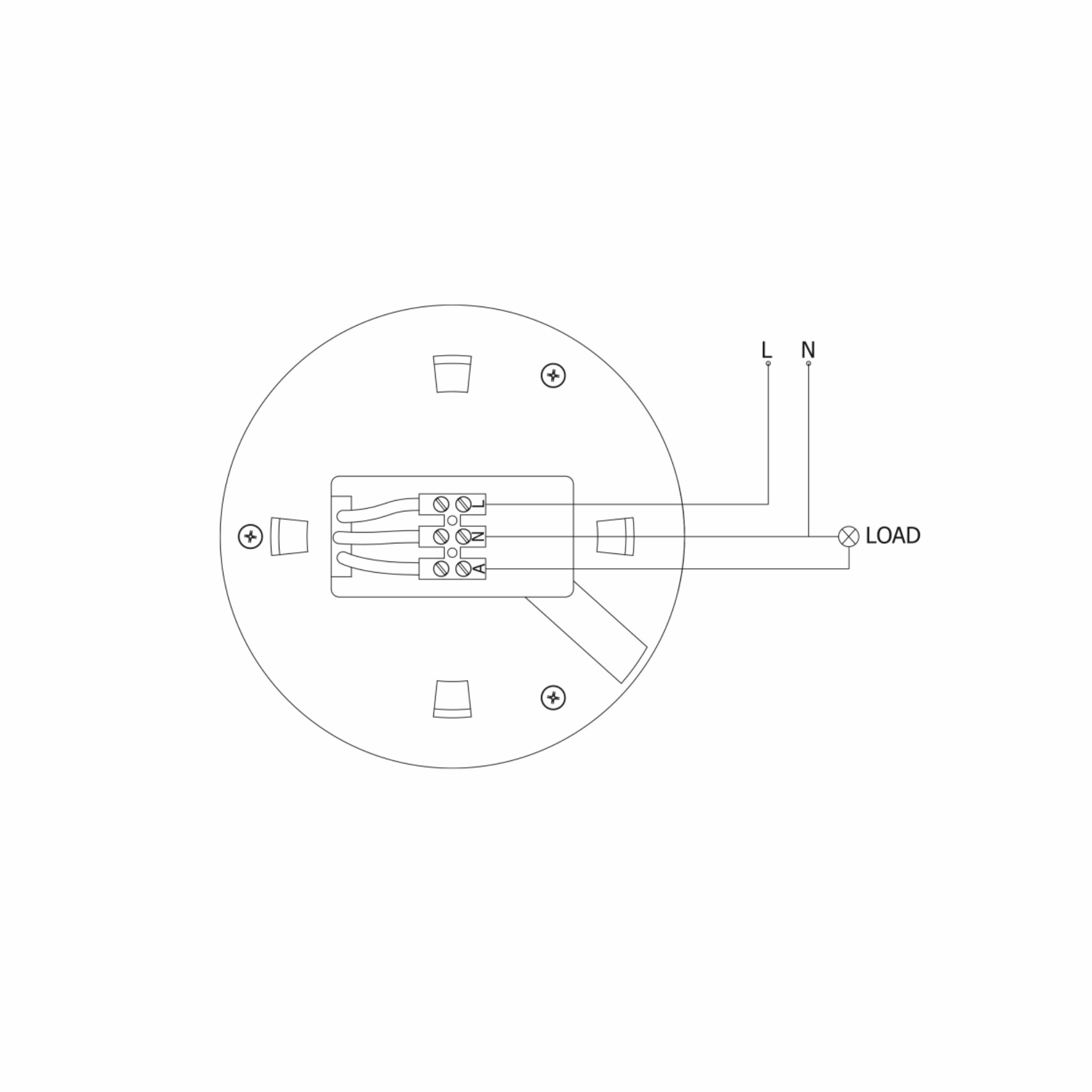 CGC Surface Mount PIR Motion Sensor IP20  White Ceiling or Wall Mount