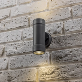 CGC VALENTINE Dark Grey Outdoor Up and Down Double SpotlightWeatherproof outdoor lighting