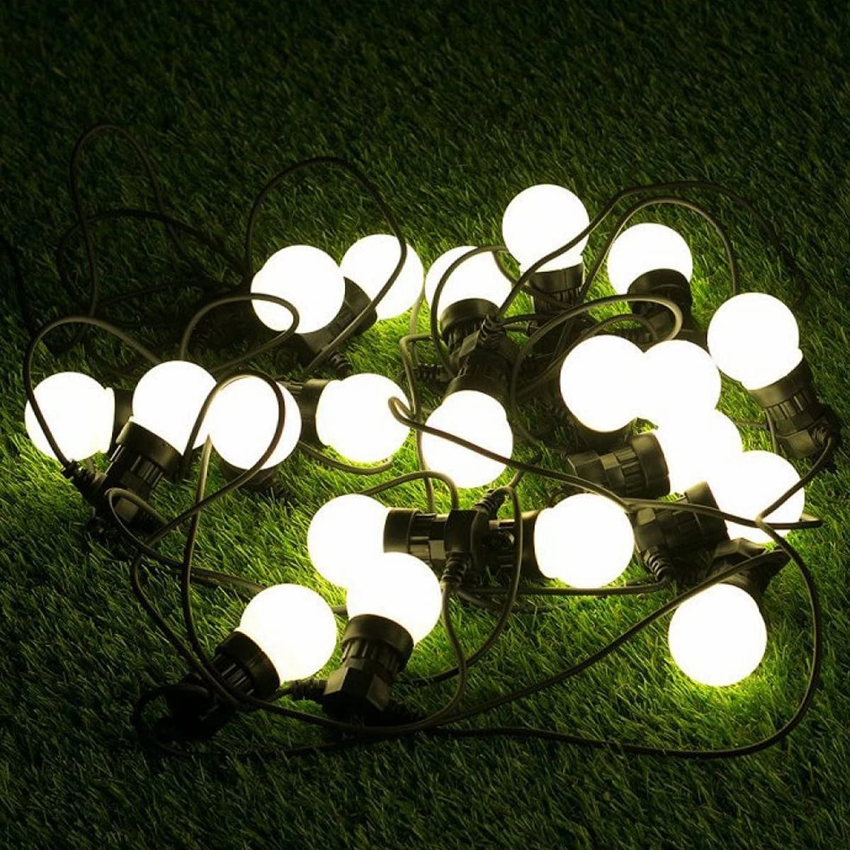 CGC VELMA White LED Festoon Outdoor String Lights