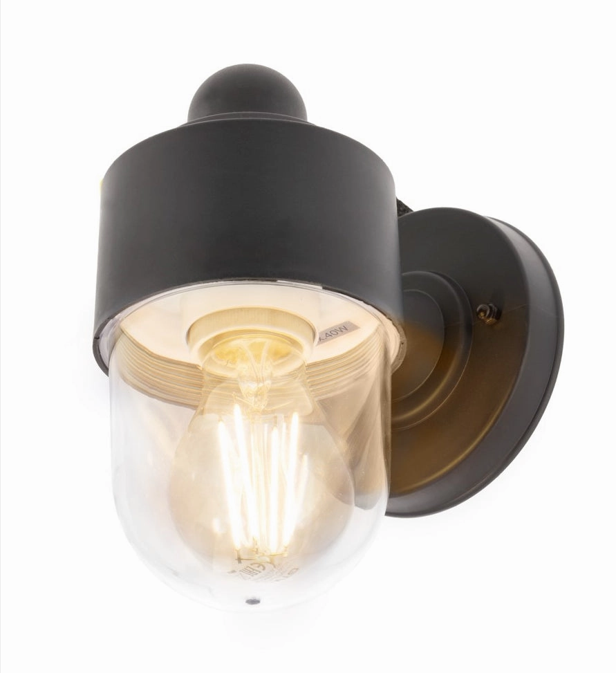 CGC VERONICA Black Cylinder Modern Outdoor Light