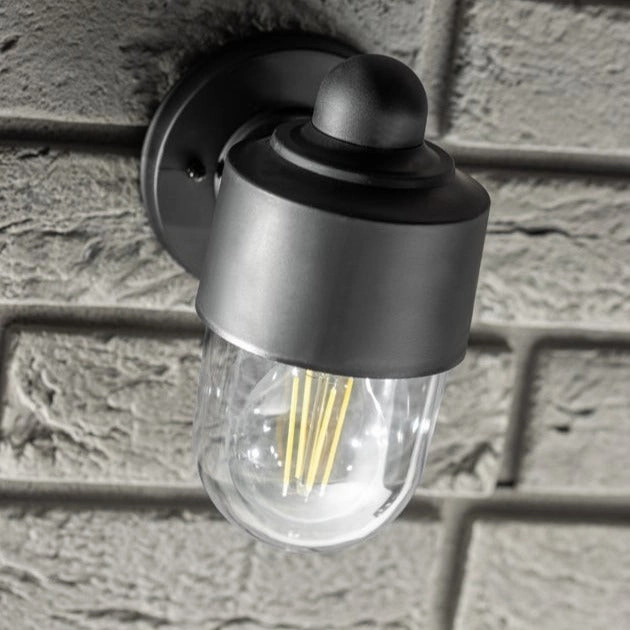 CGC VERONICA Black Cylinder Modern Outdoor Light