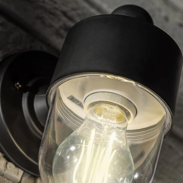 CGC VERONICA Black Cylinder Modern Outdoor Light