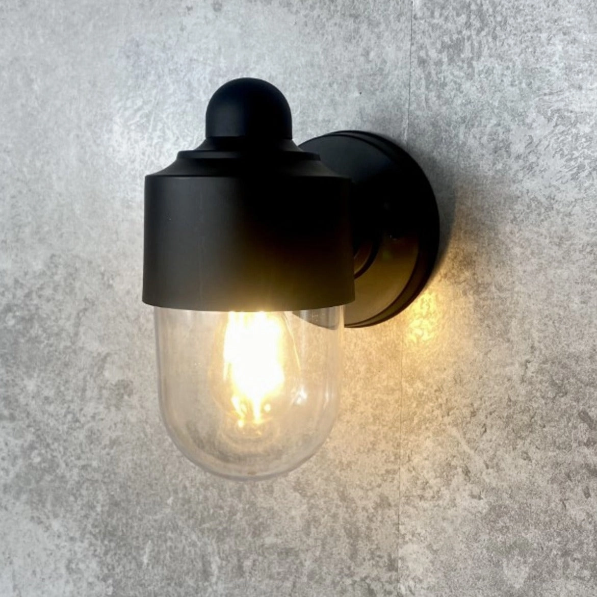 CGC VERONICA Black Cylinder Modern Outdoor Light