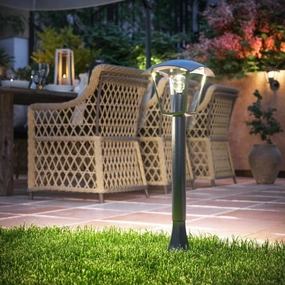 CGC VIOLET Black Outdoor Long Post Coach Style LightWeatherproof outdoor lighting