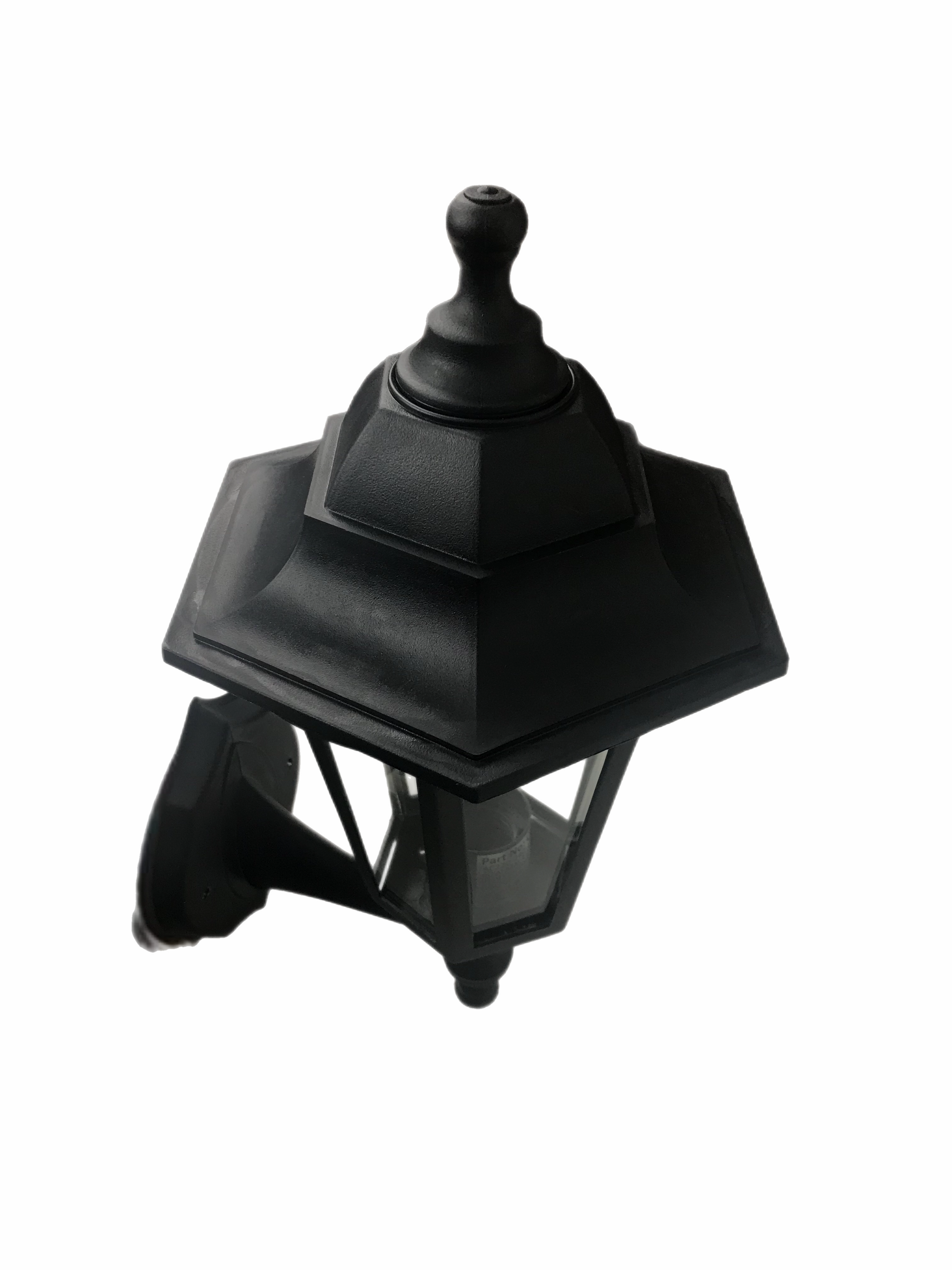 CGC YASMIN Black Outdoor Traditional Lantern Style Wall Light