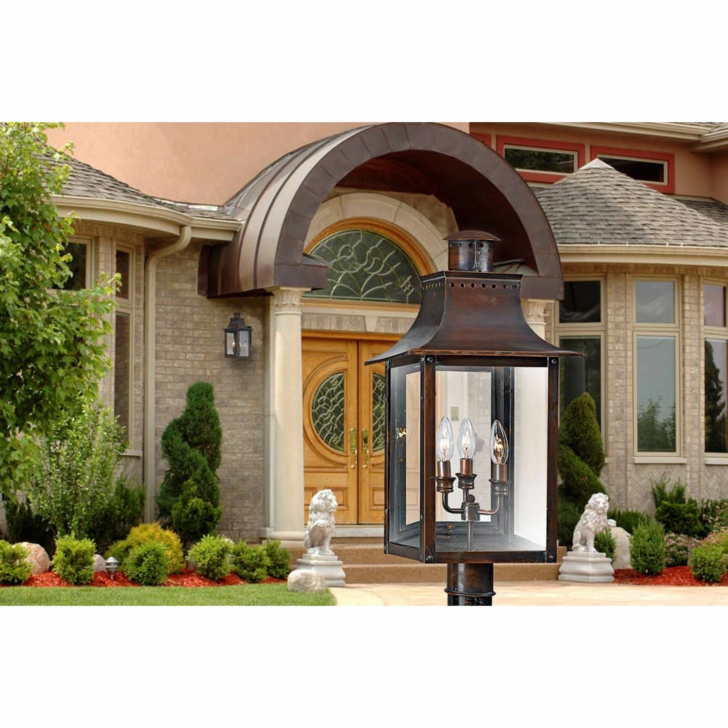 Chalmers One Light Outdoor Wall Lantern Aged Copper
