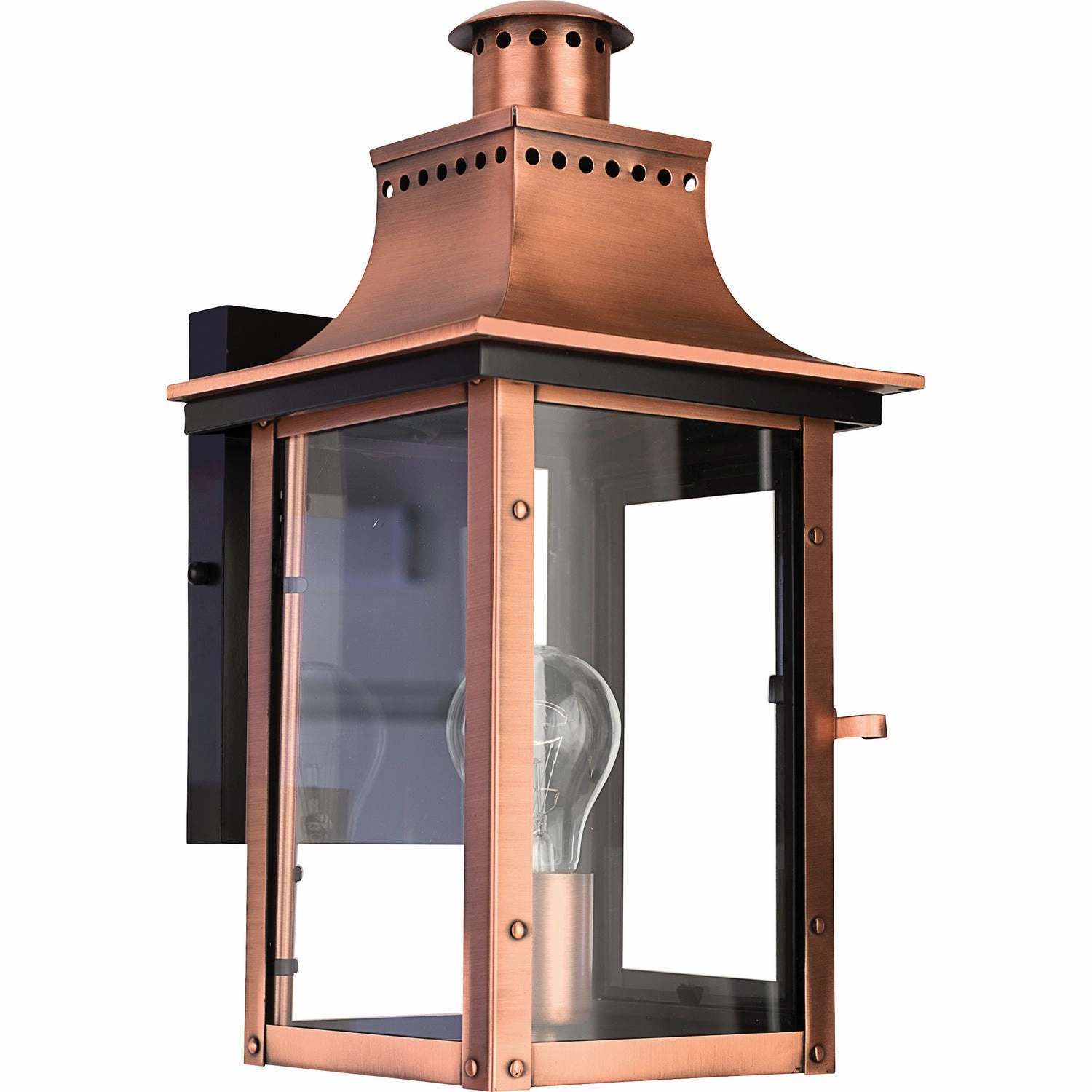 Chalmers One Light Outdoor Wall Lantern Aged CopperOutdoor wall sconces with motion sensor