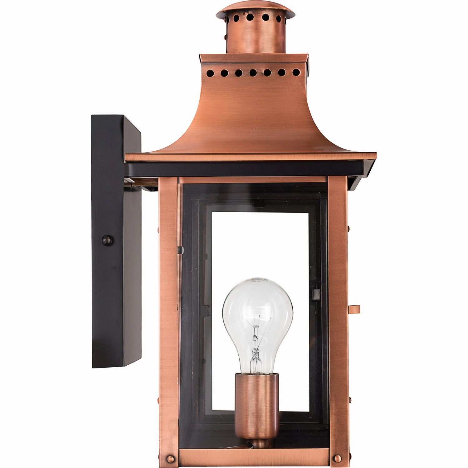 Chalmers One Light Outdoor Wall Lantern Aged Copper