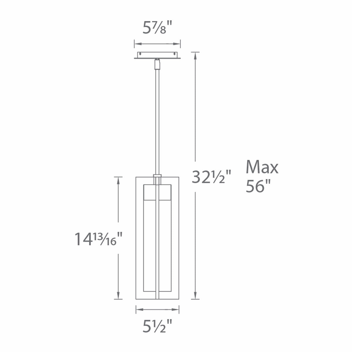 Chamber 5.5" LED Outdoor Pendant