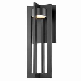 Chamber LED Wall Light BlackOutdoor wall sconces with motion sensor