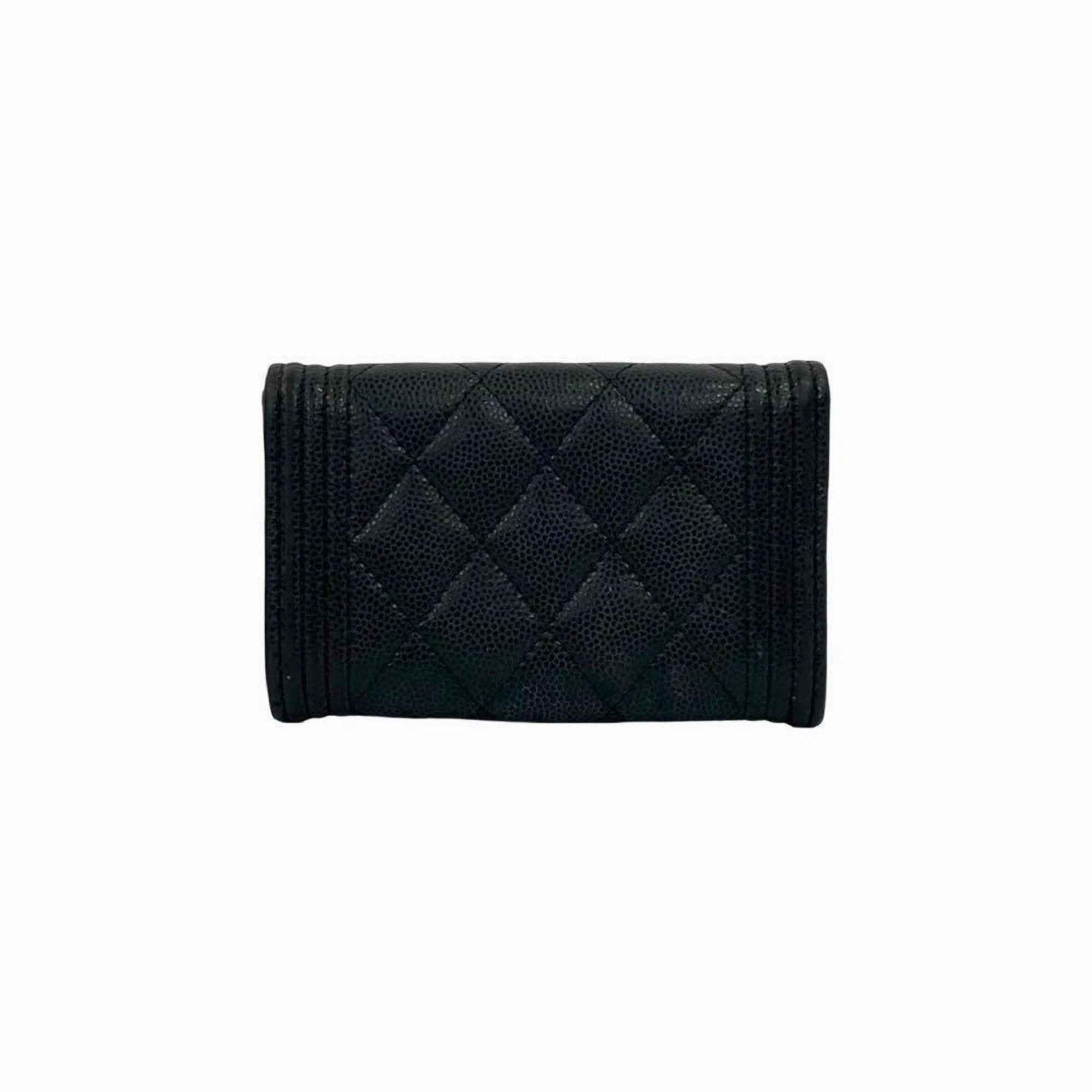 MustShop Sale Chanel Grained Calfskin Card Case (Pre-Owned)