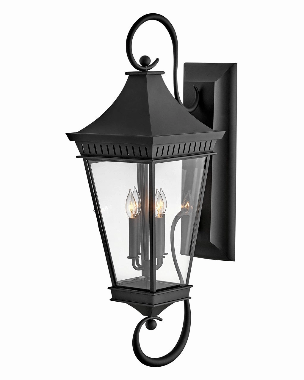 Chapel Hill LED Wall Mount Museum BlackOutdoor wall sconces with motion sensor