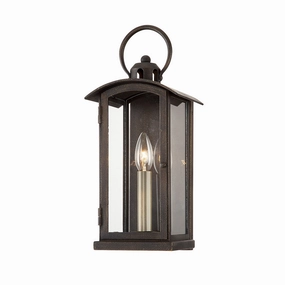 Chaplin One Light Wall Sconce Vintage BronzeOutdoor wall sconces with motion sensor
