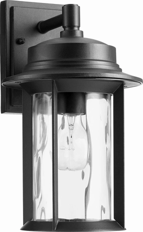 Charter One Light Outdoor Lantern Textured BlackOutdoor wall sconces with motion sensor